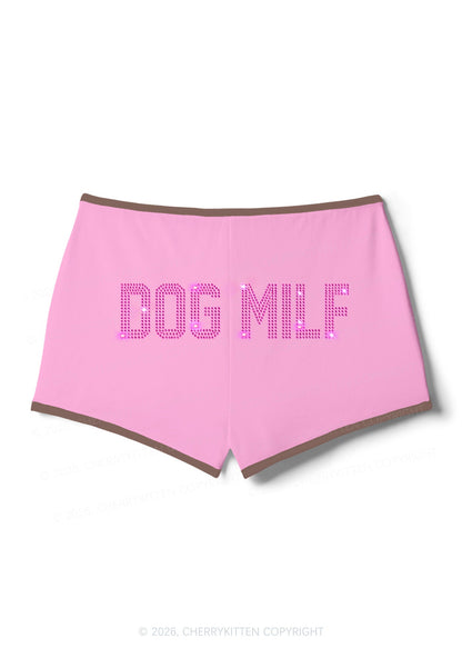 Rhinestone Dog Mxxf Y2K Booty Shorts Cherrykitten