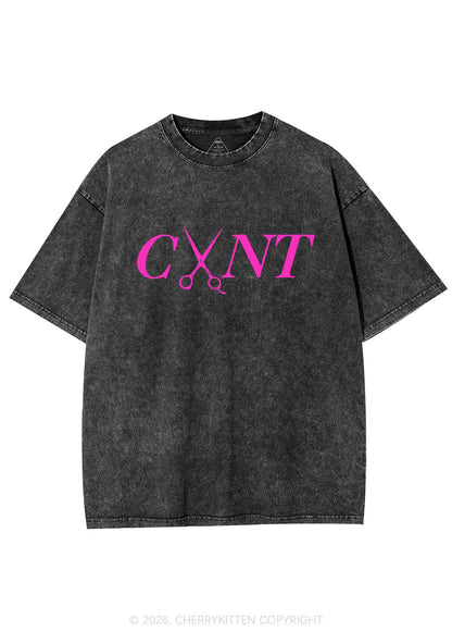 Pink Scissors Cxxt Pride Y2K Shirts Washed Tee Cherrykitten