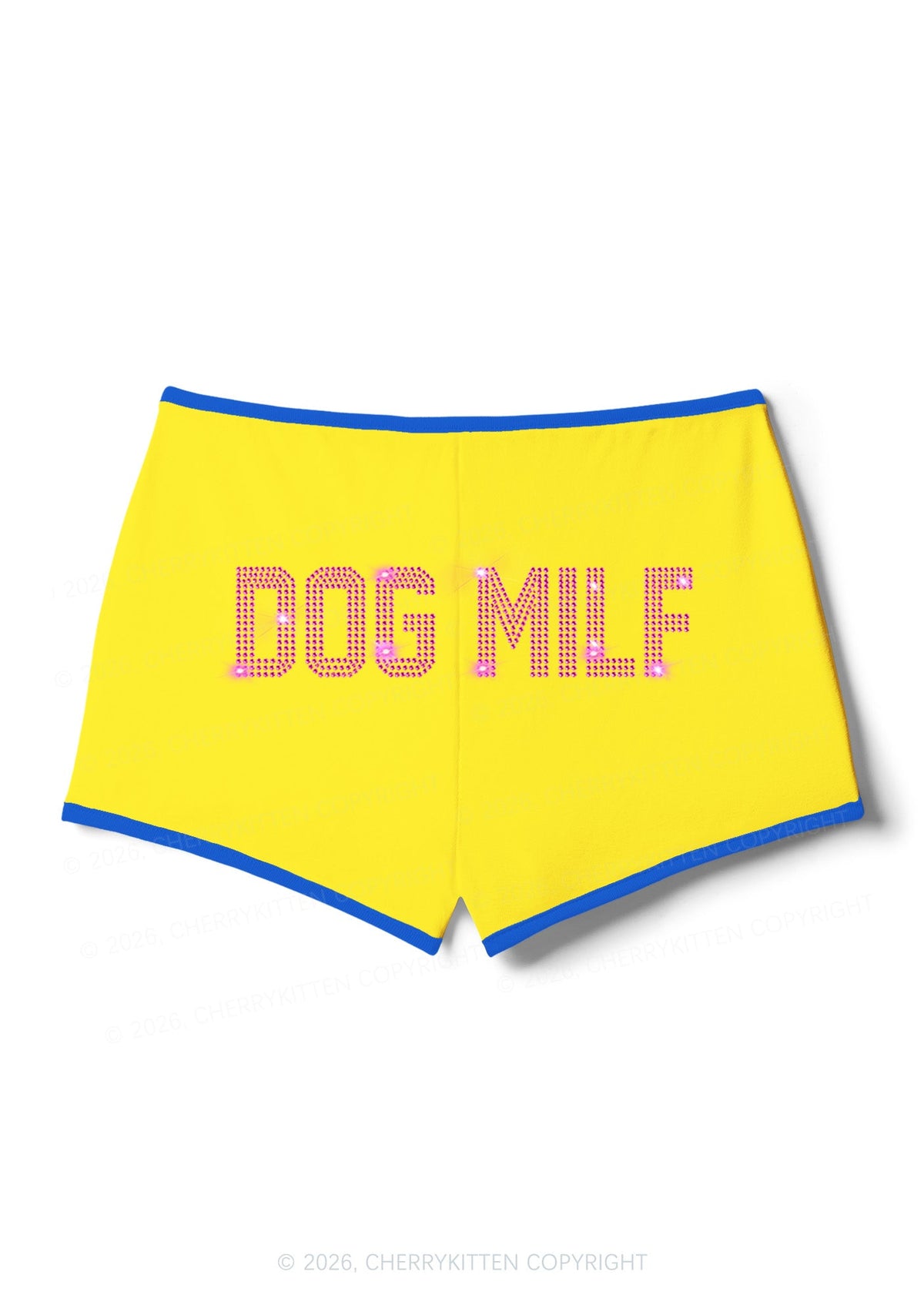 Rhinestone Dog Mxxf Y2K Booty Shorts Cherrykitten