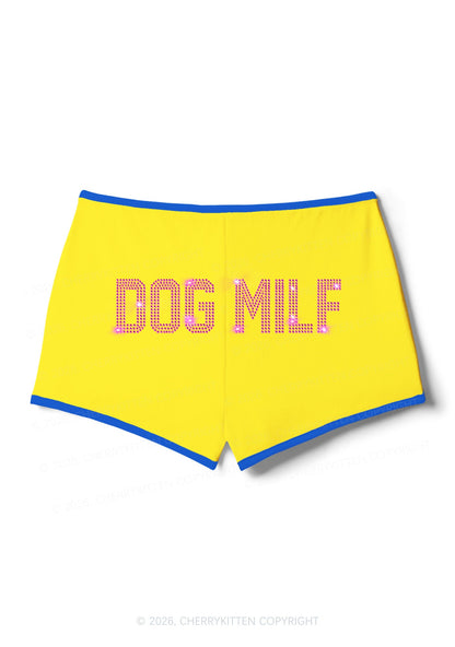 Rhinestone Dog Mxxf Y2K Booty Shorts Cherrykitten