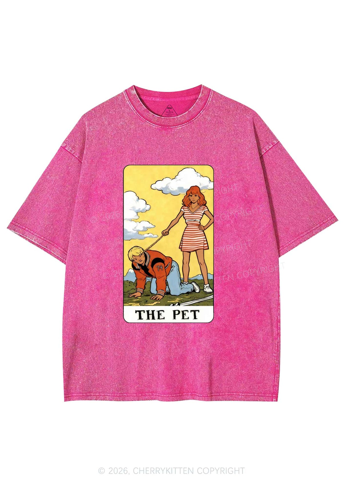 The Pet Y2K Shirts Washed Tee Cherrykitten