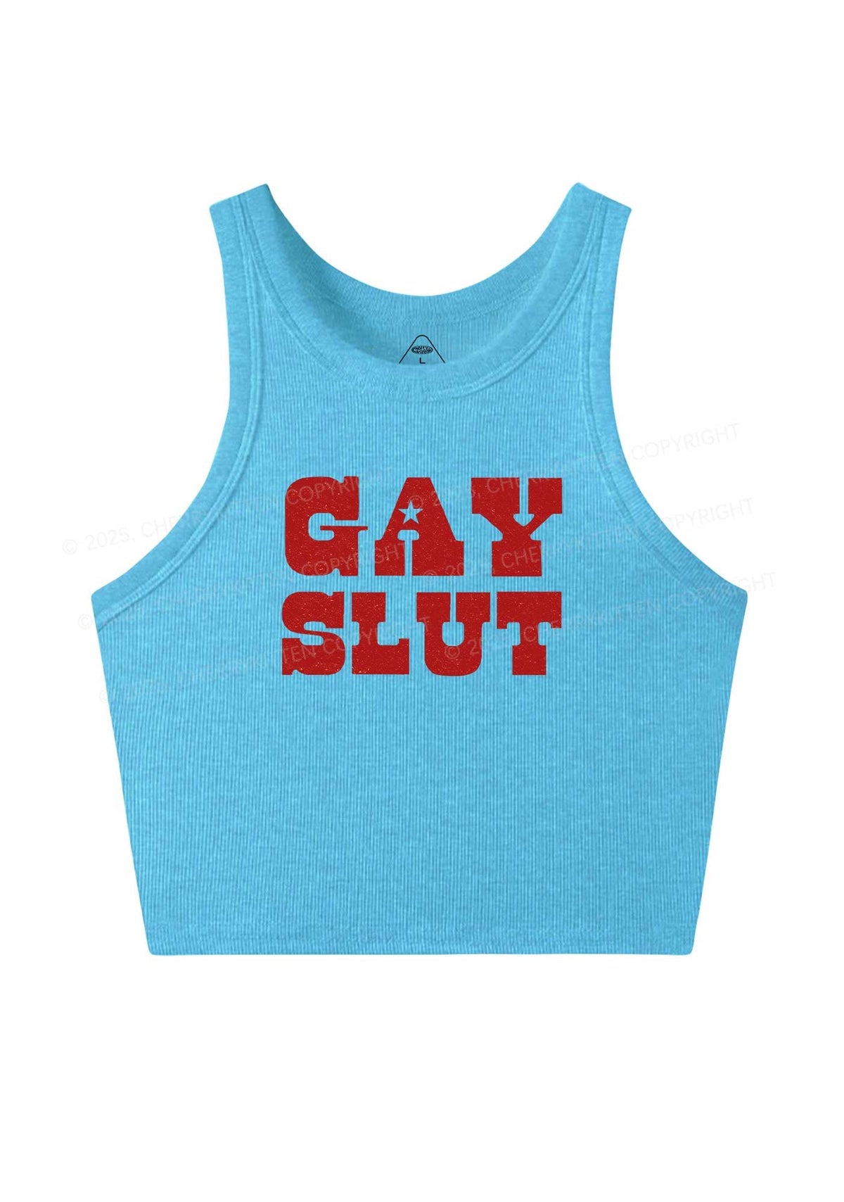 Gay Slxt Pride Y2K Crop Tank Top Cherrykitten
