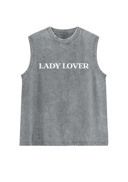 Lady Lover Pride Y2K Washed Muscle Tank Cherrykitten