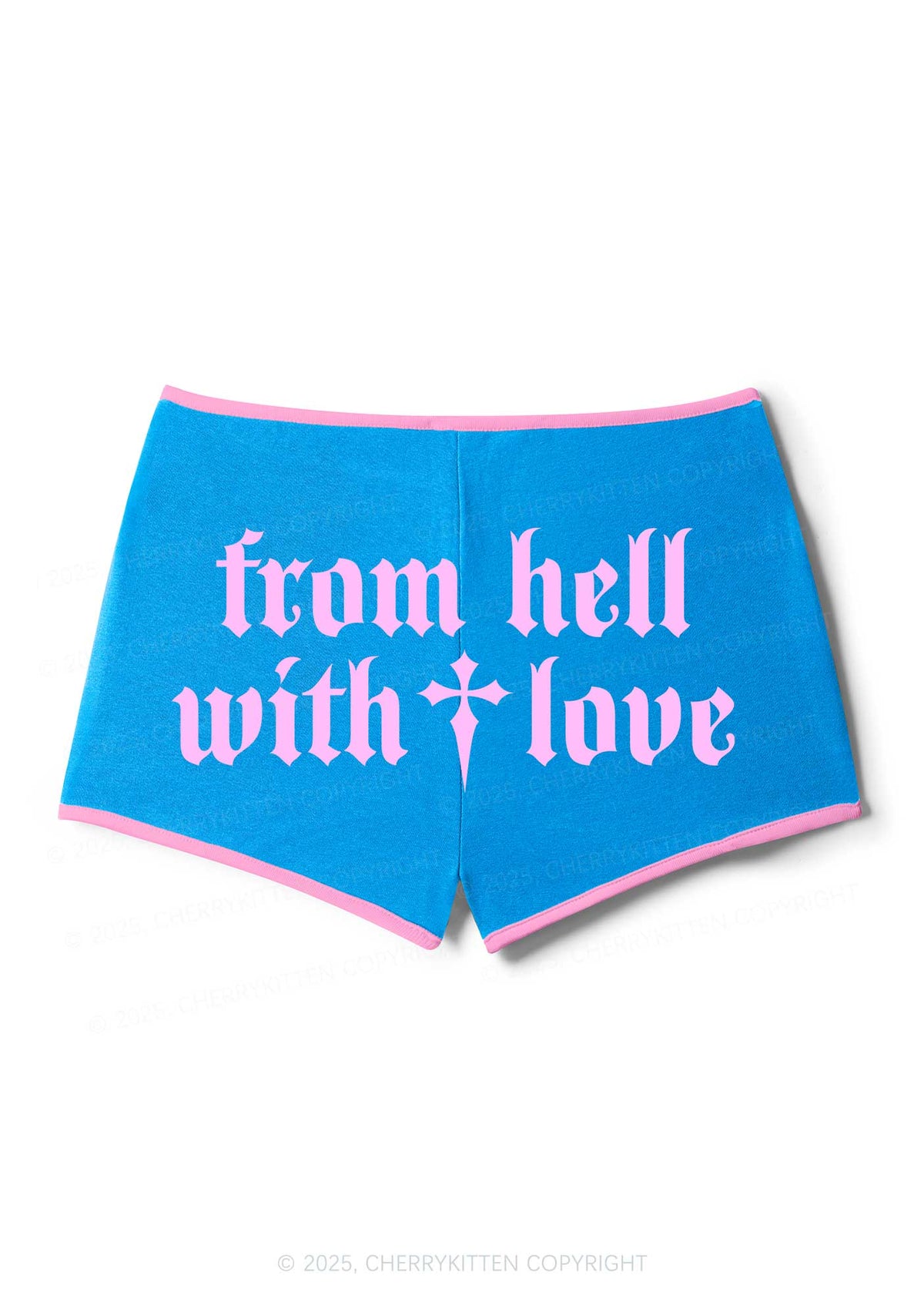 From Hell With Love Y2K Booty Shorts Cherrykitten