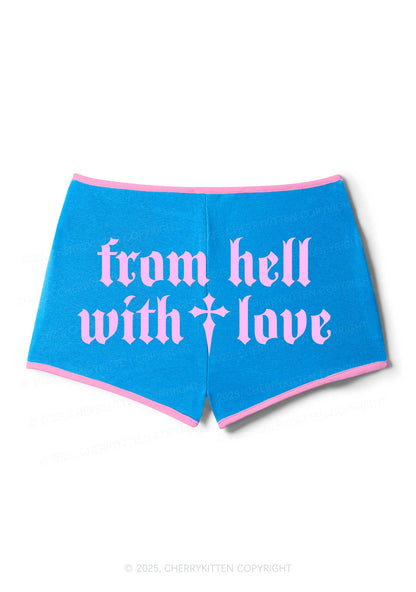 From Hell With Love Y2K Booty Shorts Cherrykitten