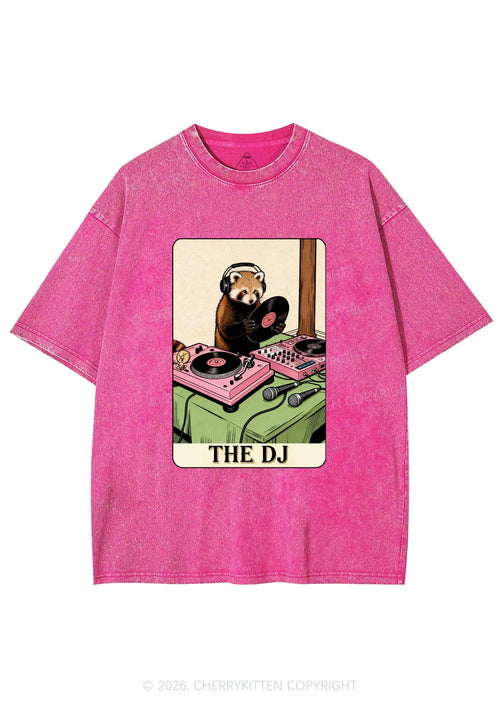 The DJ Raccoon Y2K Shirts Washed Tee Cherrykitten