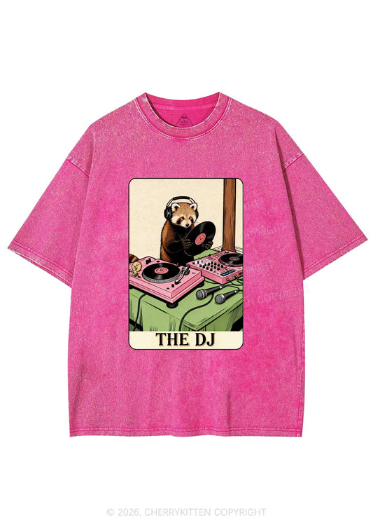 The DJ Raccoon Y2K Shirts Washed Tee Cherrykitten