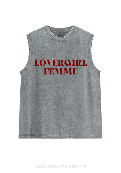 Lovergirl Femme Pride Y2K Washed Muscle Tank Cherrykitten
