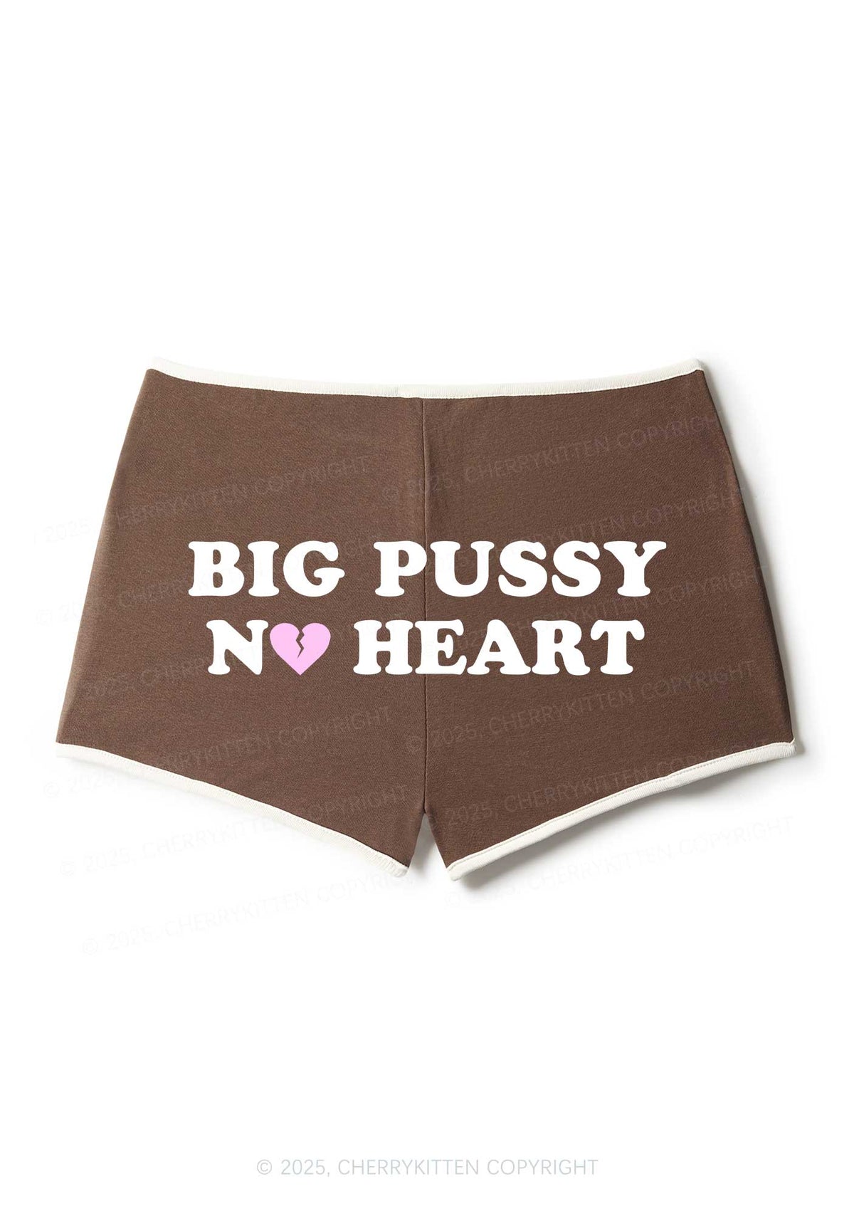 Big Puxxy No Heart Y2K Booty Shorts Cherrykitten