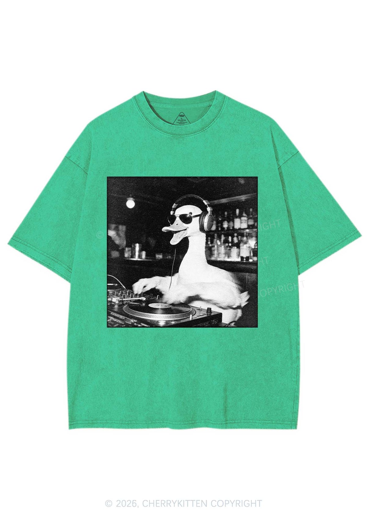DJ Duck Y2K Shirts Washed Tee Cherrykitten