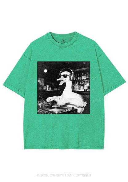 DJ Duck Y2K Shirts Washed Tee Cherrykitten