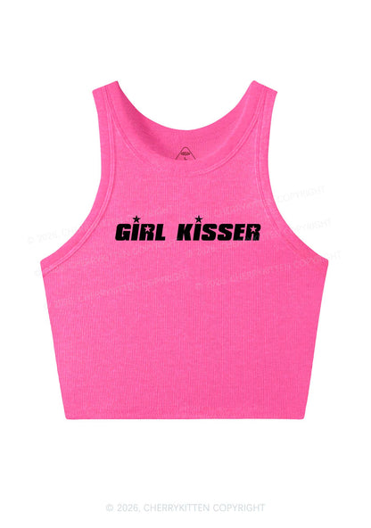 Girl Kisser Star Y2K Crop Tank Top Cherrykitten