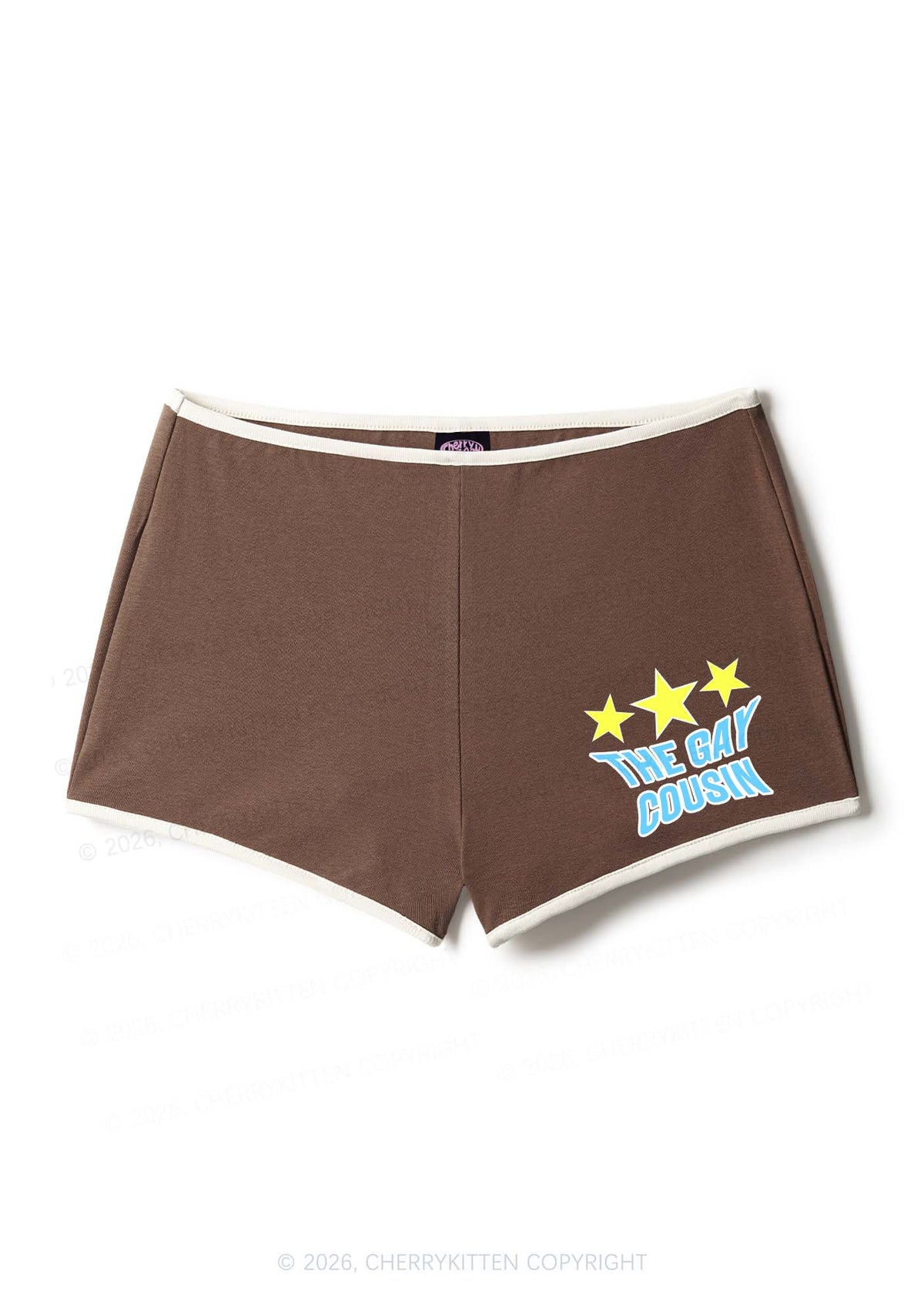 The Gay Cousin Pride Y2K Booty Shorts Cherrykitten