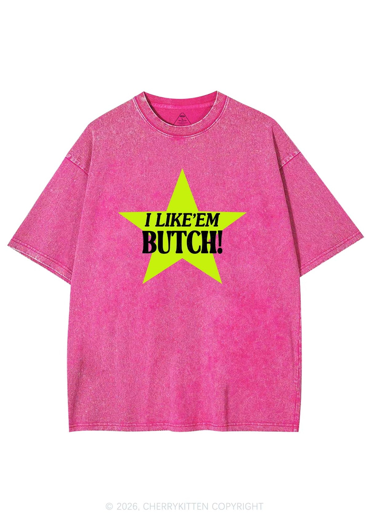 I Like Butch Pride Y2K Shirts Washed Tee Cherrykitten