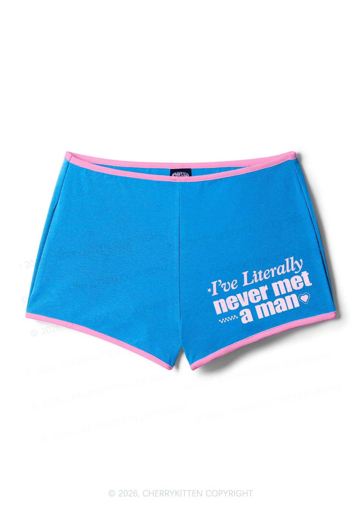 Never Met A Man Pride Y2K Booty Shorts Cherrykitten