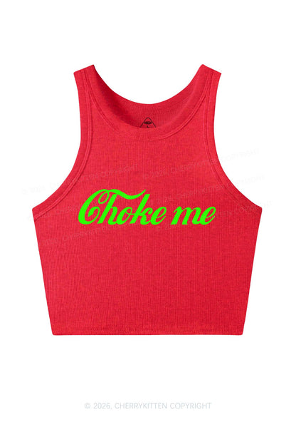Choke Me Y2K Crop Tank Top Cherrykitten