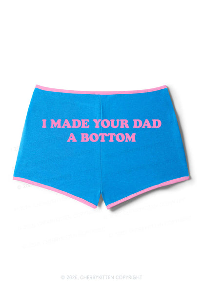 Made Your Dad Bottom Pride Y2K Booty Shorts Cherrykitten