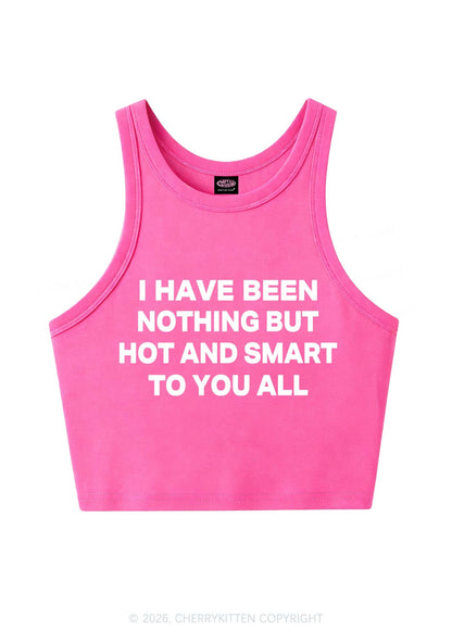 I Have Been Hot And Smart Y2K Crop Tank Top Cherrykitten