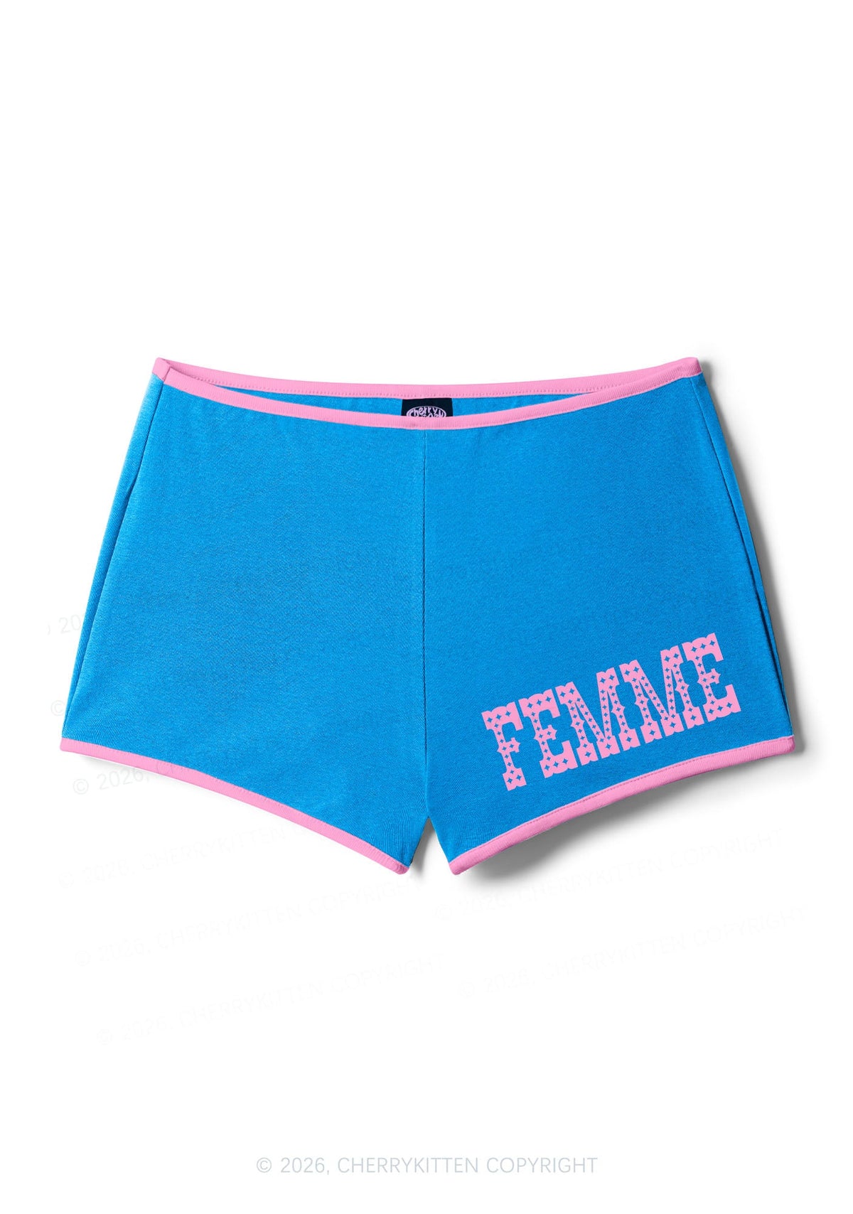 Pink Femme Pride Y2K Booty Shorts Cherrykitten