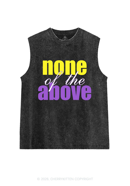 None Of The Above Pride Y2K Washed Muscle Tank Cherrykitten