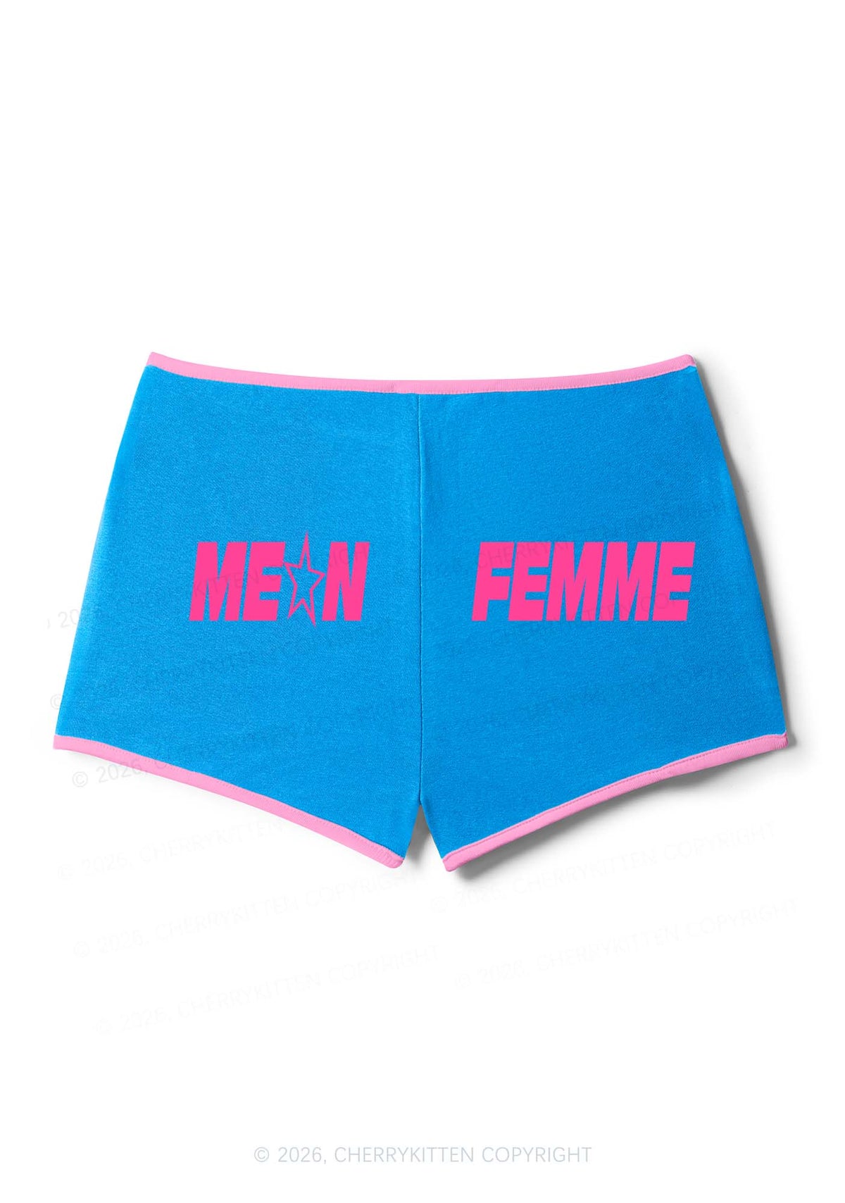 Mean Femme Pride Y2K Booty Shorts Cherrykitten