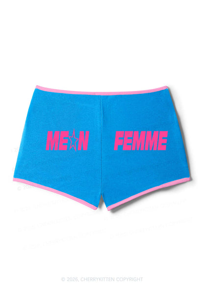 Mean Femme Pride Y2K Booty Shorts Cherrykitten
