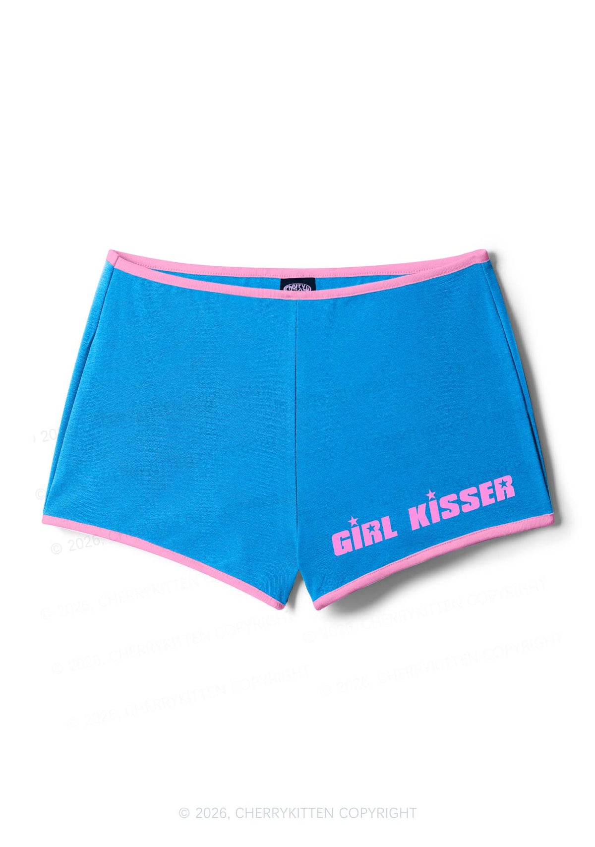 Girl Kisser Pride Y2K Booty Shorts Cherrykitten