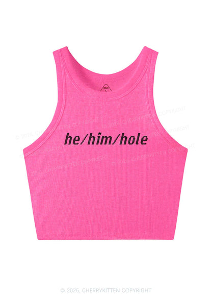 He Him Hole Pride Y2K Crop Tank Top Cherrykitten