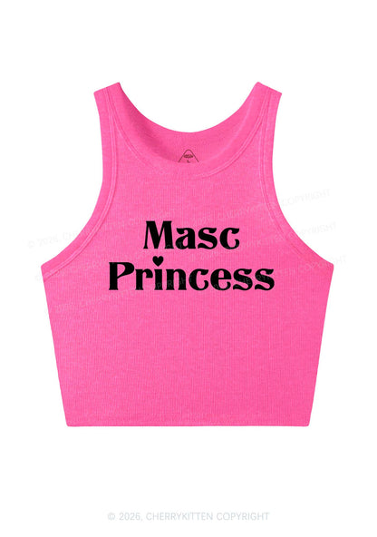 Masc Princess Pride Y2K Crop Tank Top Cherrykitten