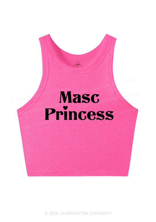Masc Princess Pride Y2K Crop Tank Top Cherrykitten