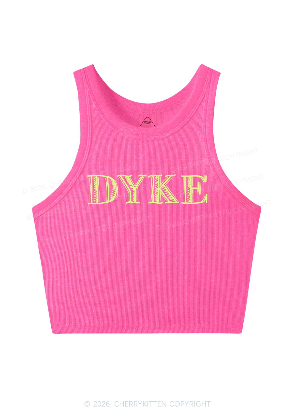 DYKE Y2K Crop Tank Top Cherrykitten