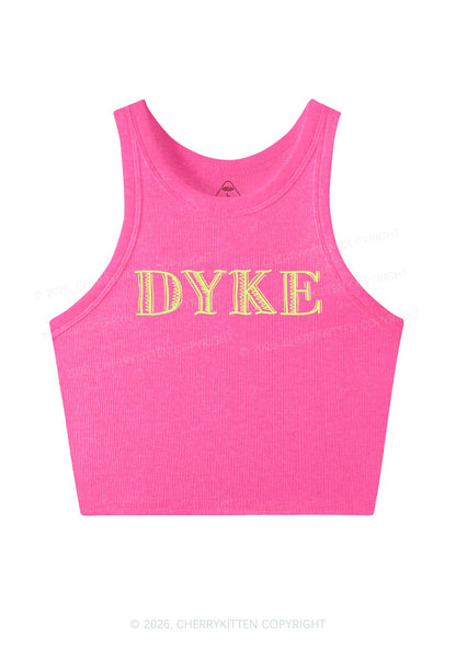 DYKE Y2K Crop Tank Top Cherrykitten