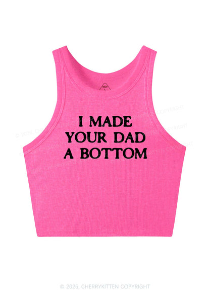 Made Your Dad Bottom Pride Y2K Crop Tank Top Cherrykitten