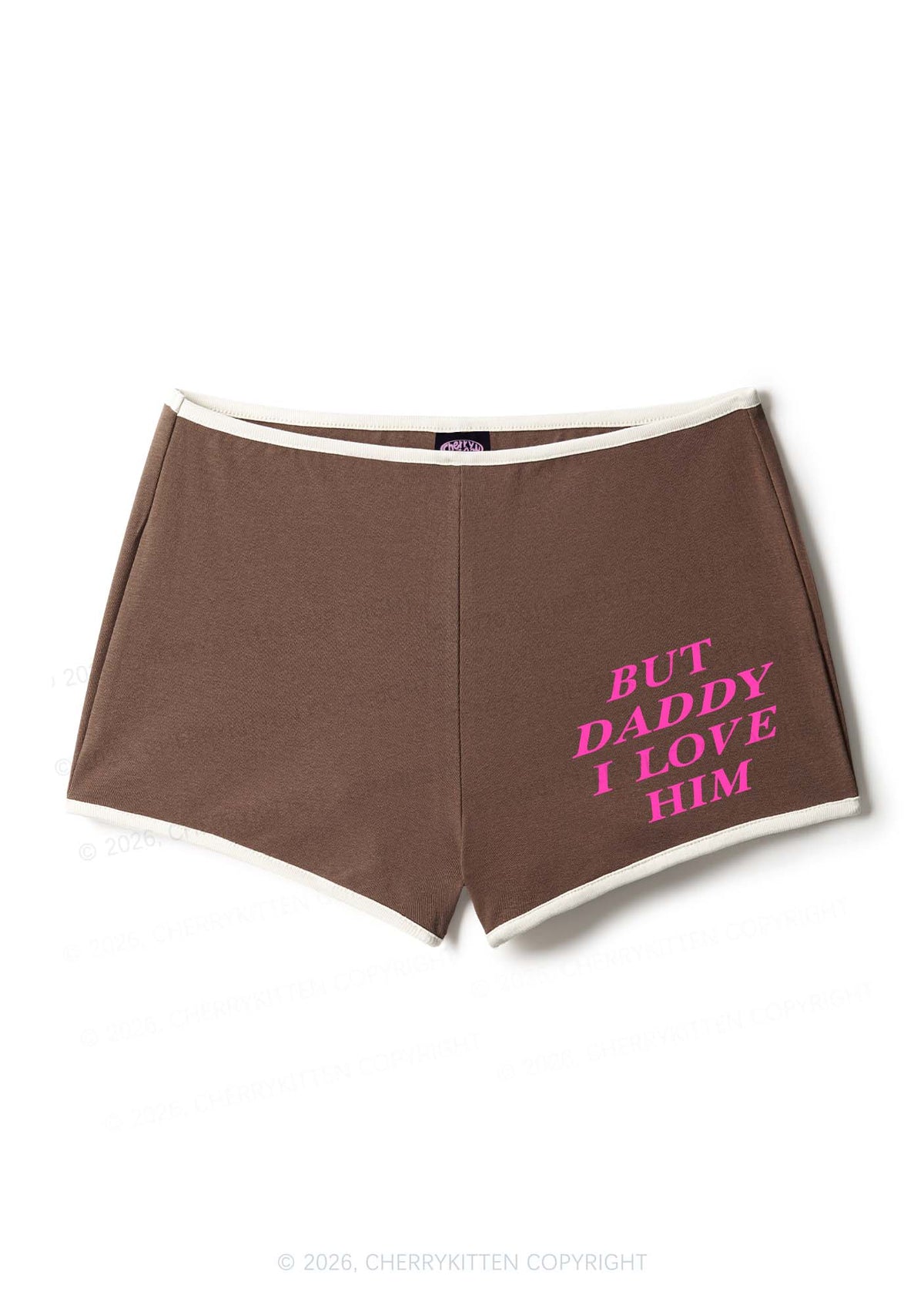 But Daddy I Love Him Pride Y2K Booty Shorts Cherrykitten