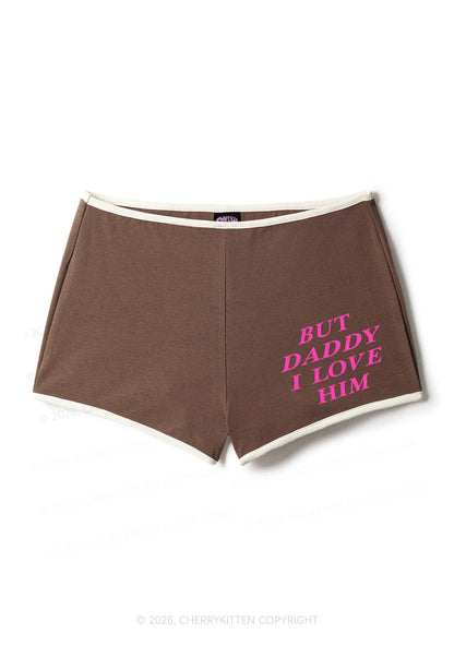 But Daddy I Love Him Pride Y2K Booty Shorts Cherrykitten