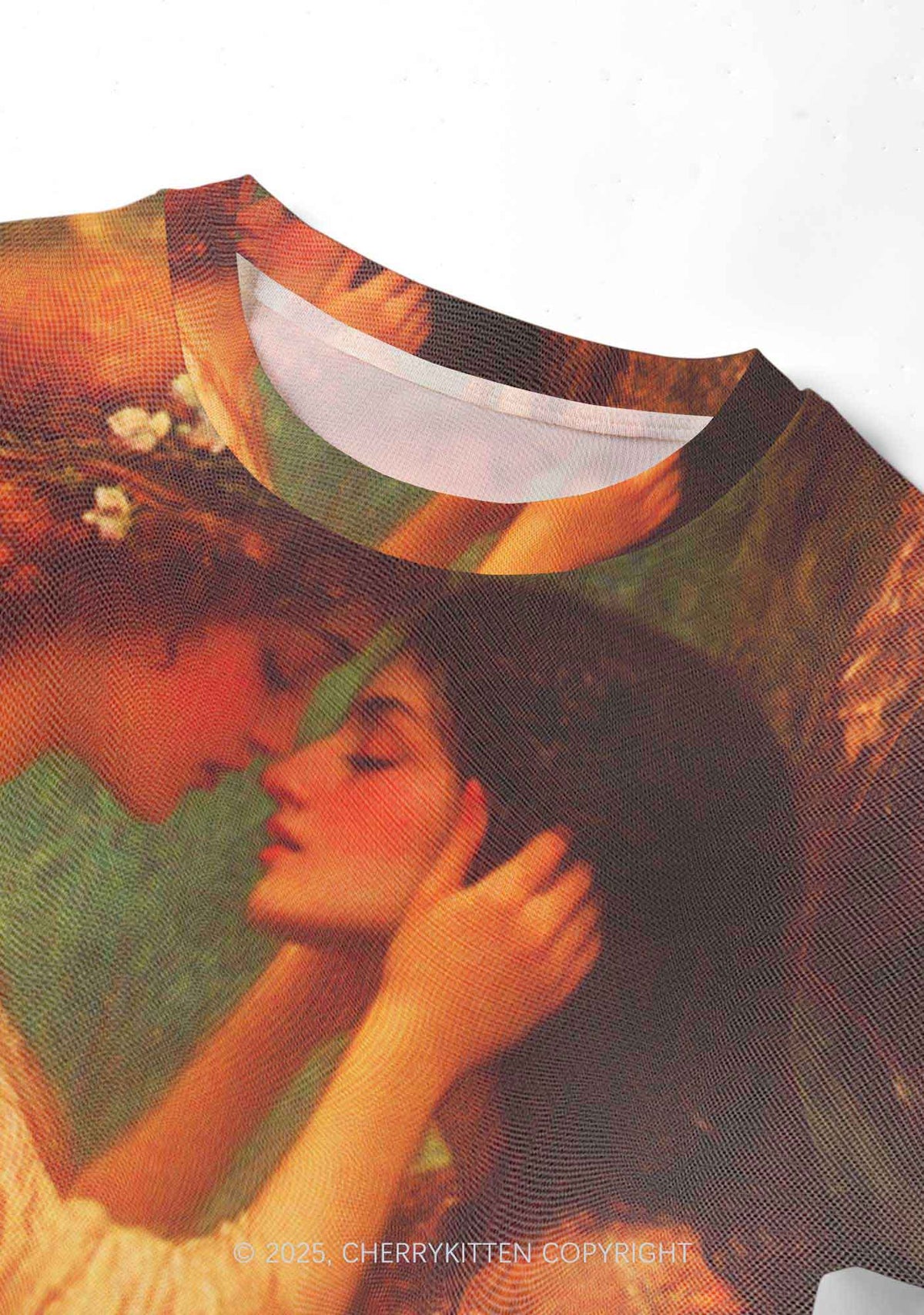 The Lesbians Pride Y2K Mesh Crop Top Cherrykitten