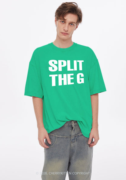Split The G St Patricks Y2K Shirts Washed Tee Cherrykitten