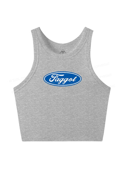 Faggot Pride Y2K Crop Tank Top Cherrykitten
