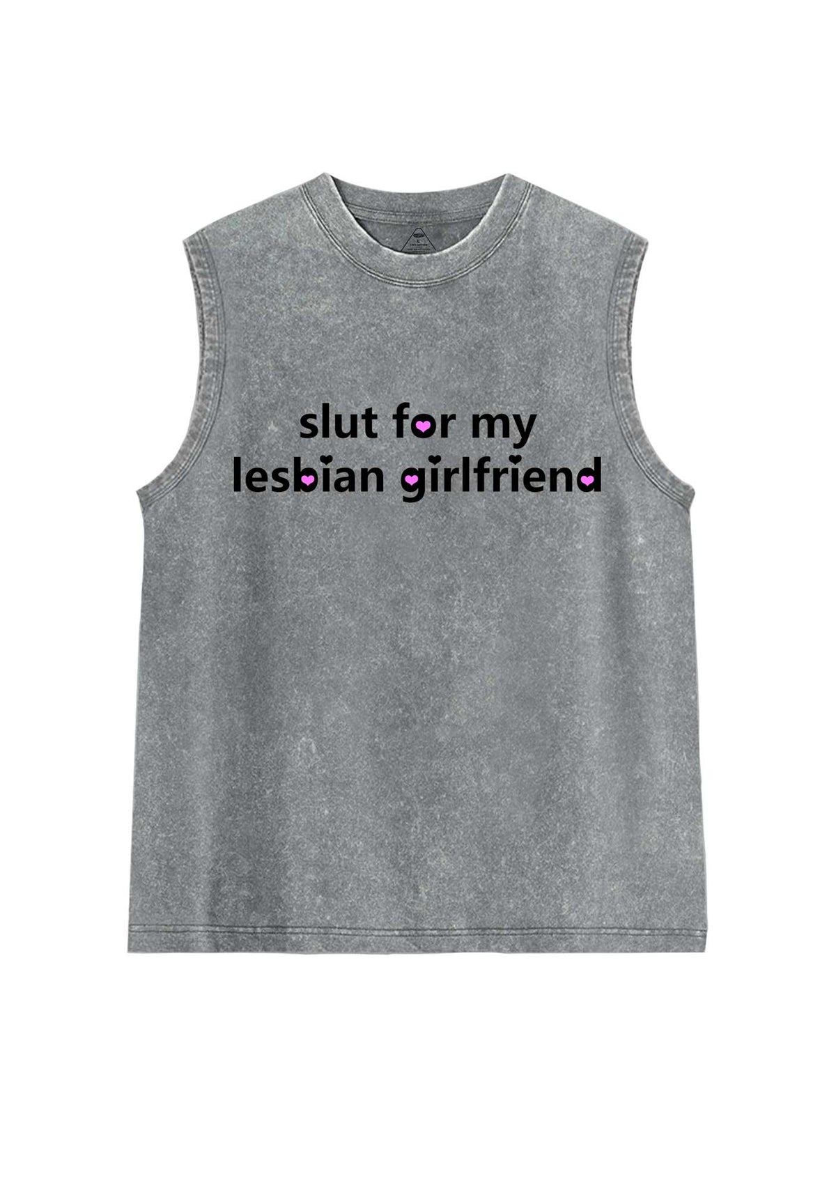 Slxt For My Lesbian Girlfriend Pride Y2K Washed Muscle Tank Cherrykitten