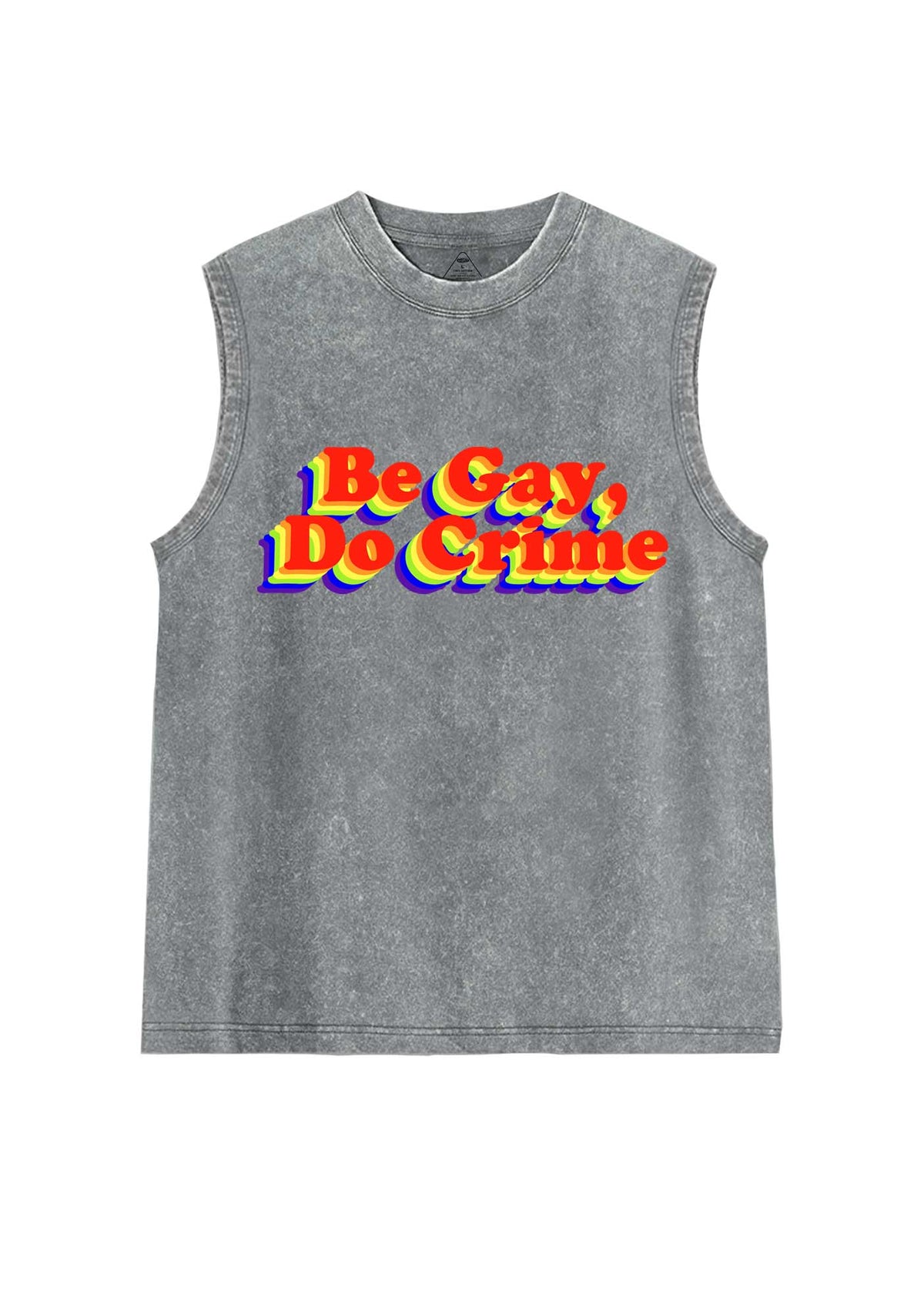 Be Gay Do Crxme Y2K Washed Muscle Tank Cherrykitten