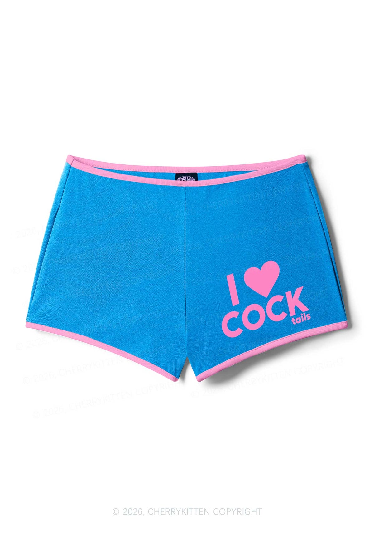 I Love Cocktails Y2K Booty Shorts Cherrykitten