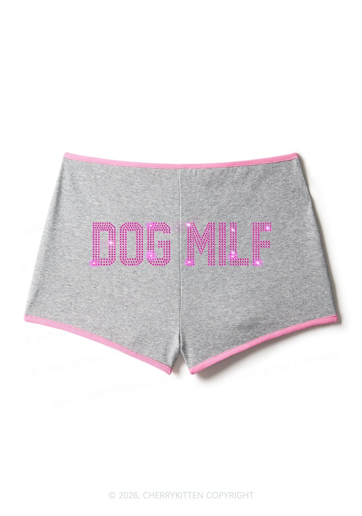 Rhinestone Dog Mxxf Y2K Booty Shorts Cherrykitten