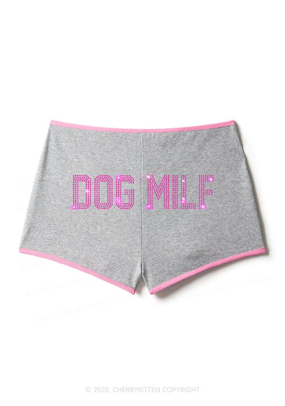 Rhinestone Dog Mxxf Y2K Booty Shorts Cherrykitten