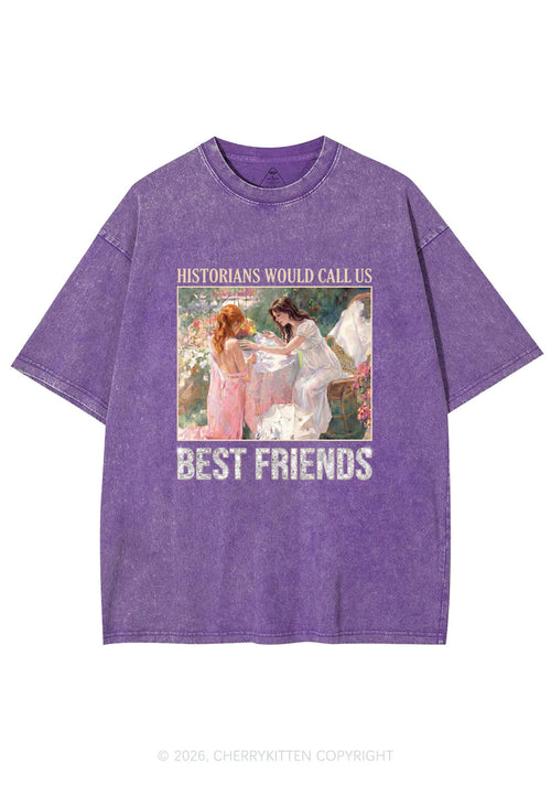 Historians Call Us Best Friends Pride Y2K Shirts Washed Tee Cherrykitten