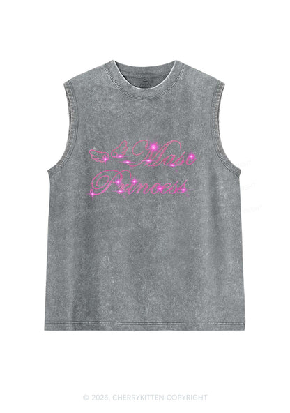 Rhinestone Masc Princess Pride Y2K Washed Muscle Tank Cherrykitten