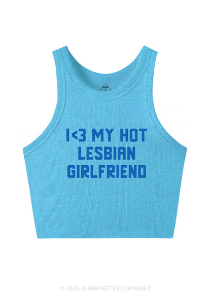 My Hot Lesbian GF Pride Y2K Crop Tank Top Cherrykitten
