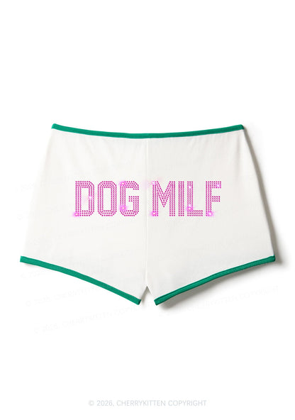 Rhinestone Dog Mxxf Y2K Booty Shorts Cherrykitten
