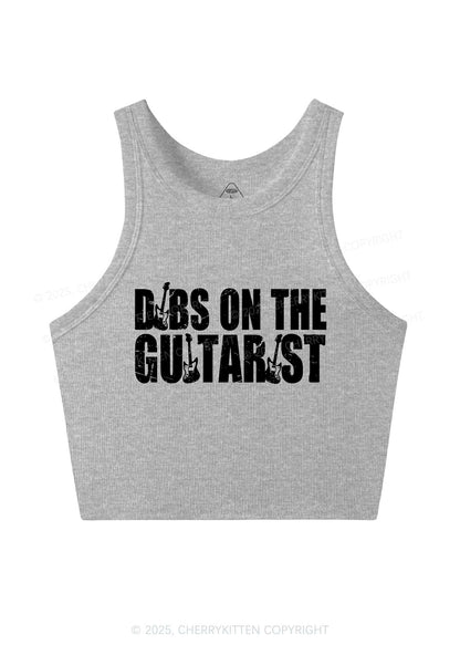 Dibs On The Guitarist Y2K Crop Tank Top Cherrykitten
