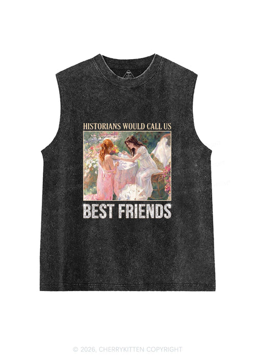 Historians Call Us Best Friends Pride Y2K Washed Muscle Tank Cherrykitten