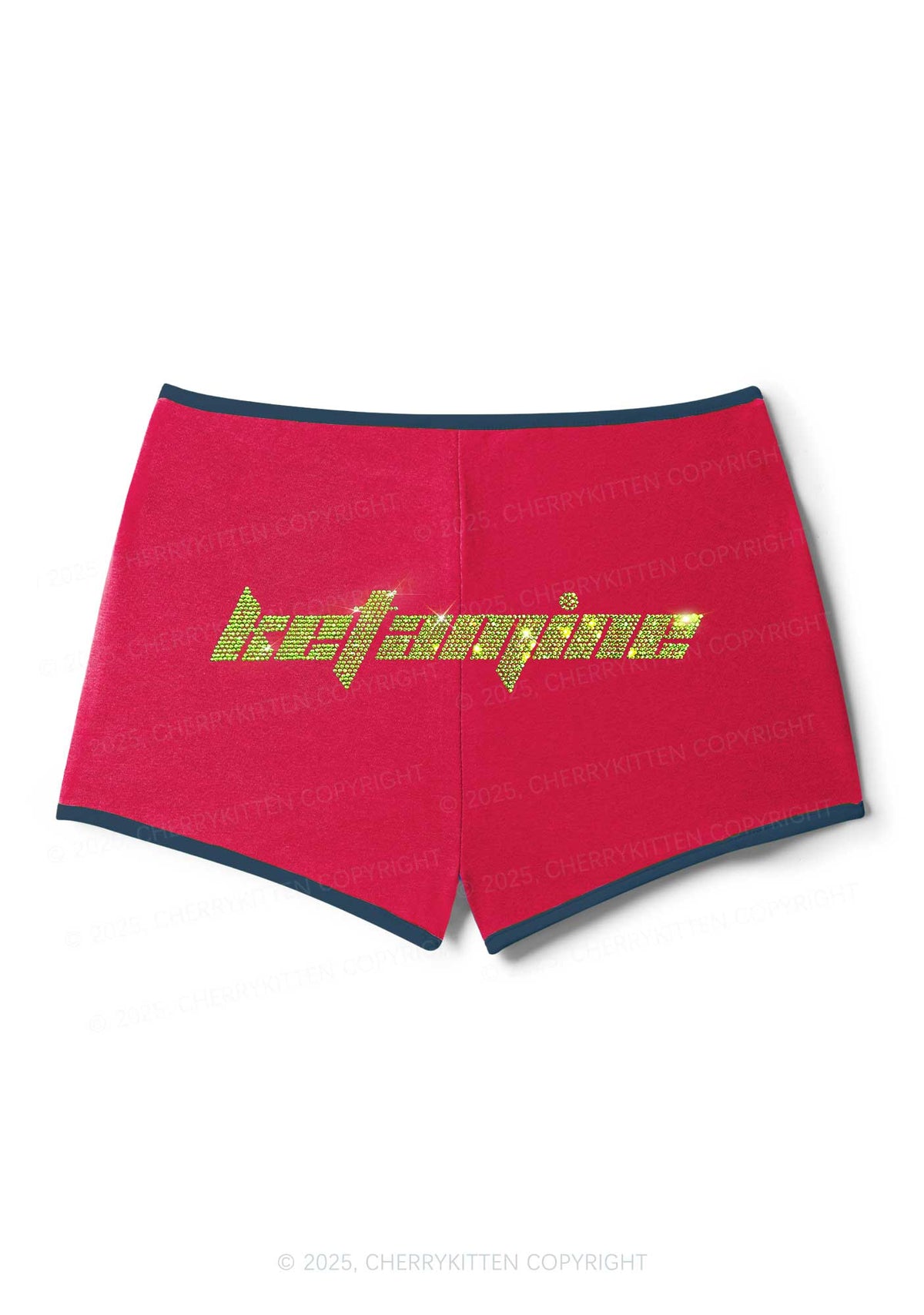 Rhinestone Ketamxxe Y2K Booty Shorts Cherrykitten